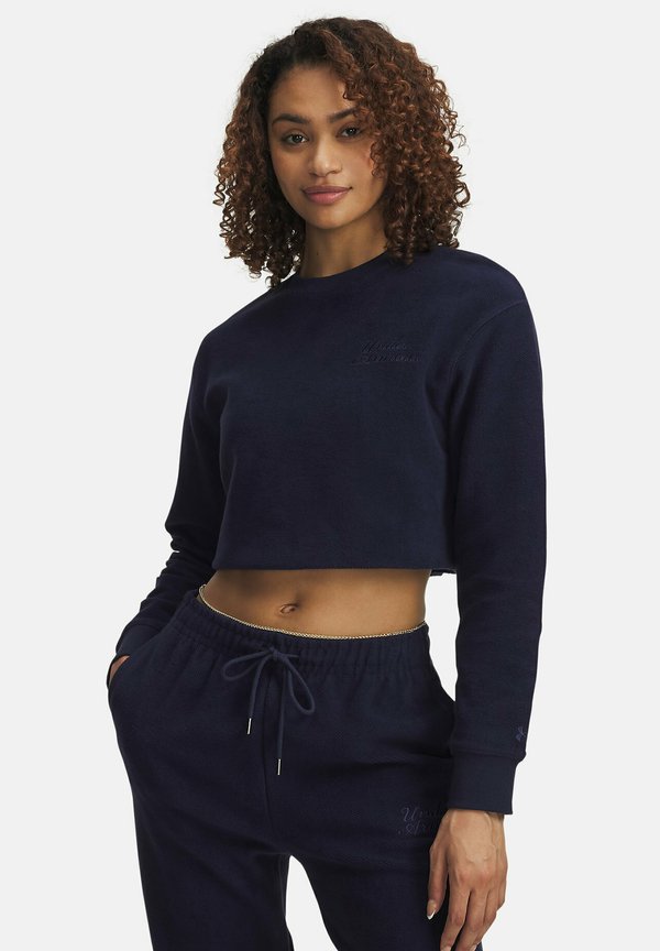 Under Armour ICON TERRY VARSITY - Sweatshirt - midnight navy