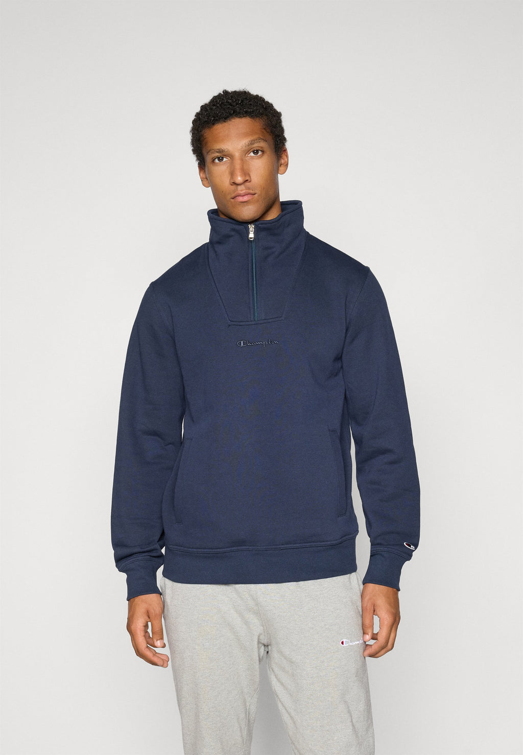 Champion ICONS TONAL HALF ZIP SMALL LOGO
