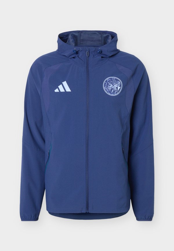 adidas Performance AJAX AMSTERDAM TIRO TRAVEL FULL ZIP - Club wear - tech indigo