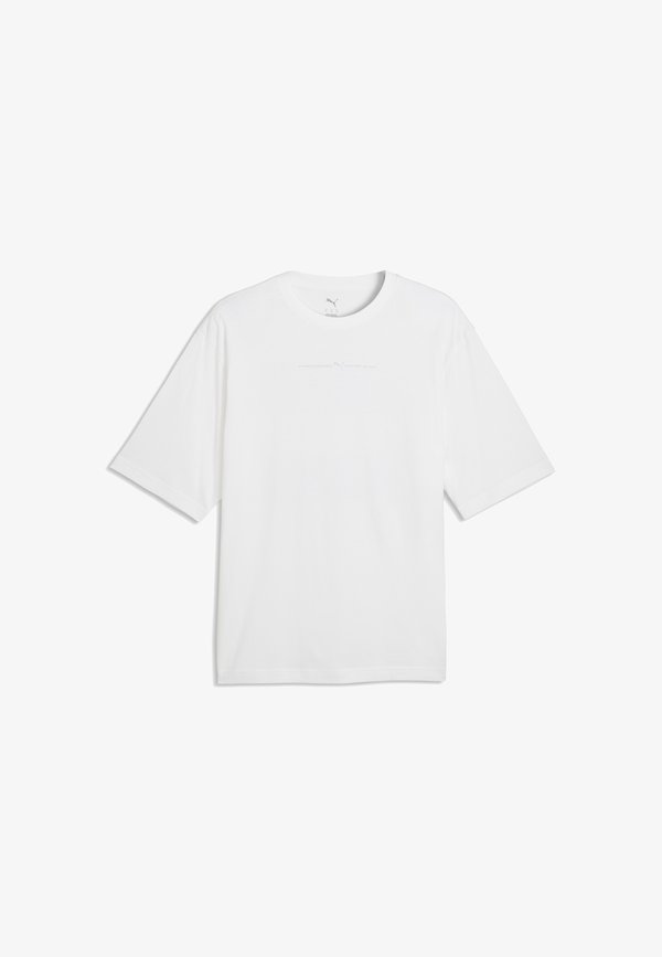 Puma GRAPHICS BOXY FOIL T-SHIRT - Print T-shirt - white