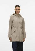 Vero Moda VMMALOU COATED JACKET NOOS - Waterproof jacket - Beige