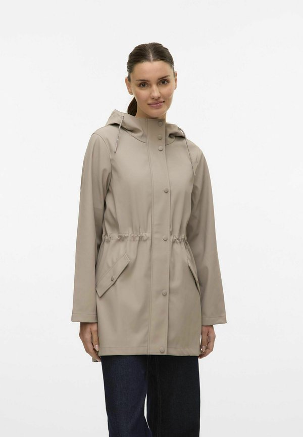 Vero Moda VMMALOU COATED JACKET NOOS - Waterproof jacket - Beige
