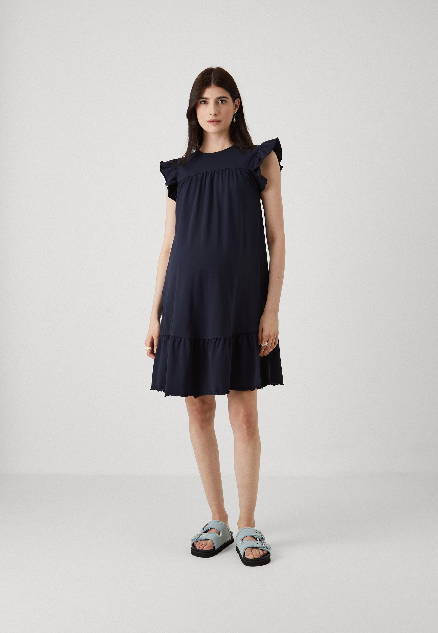 ONLY MATERNITY OLMLOUISA FRILL KNEE DRESS