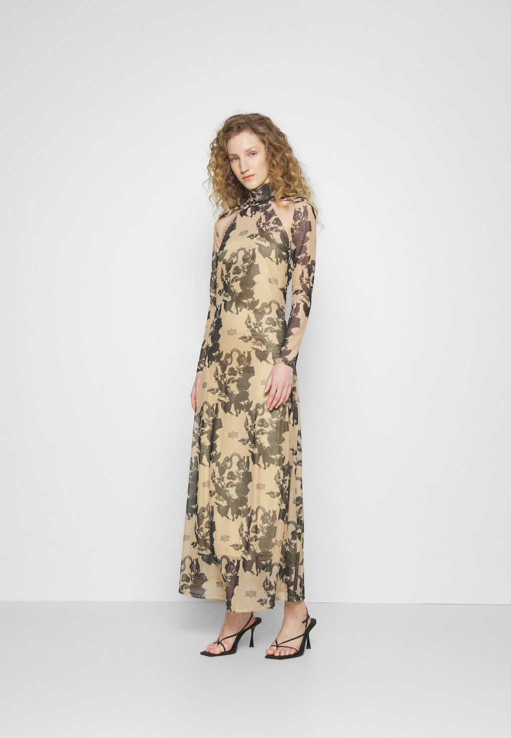 ROKH SHOULDER CUTOUT DRESS