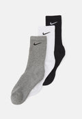 Nike Performance EVERYDAY CUSH CREW 3 PACK - Sports socks - white/carbon heather/black