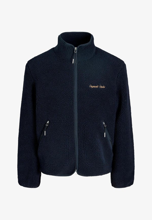 Jack & Jones Teddy Teddy - Fleece jacket - navy blazer