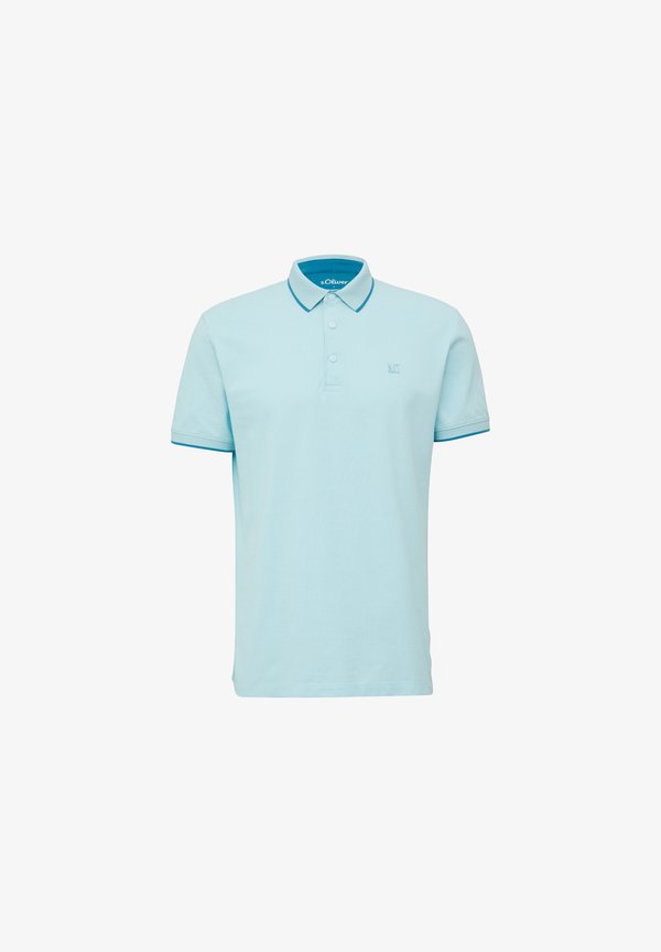 s.Oliver SPORTIVES - MIT KONTRAST-DETAILS - Polo shirt - ozeangrün