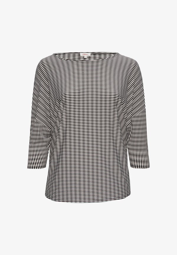 s.Oliver Long sleeved top - schwarz