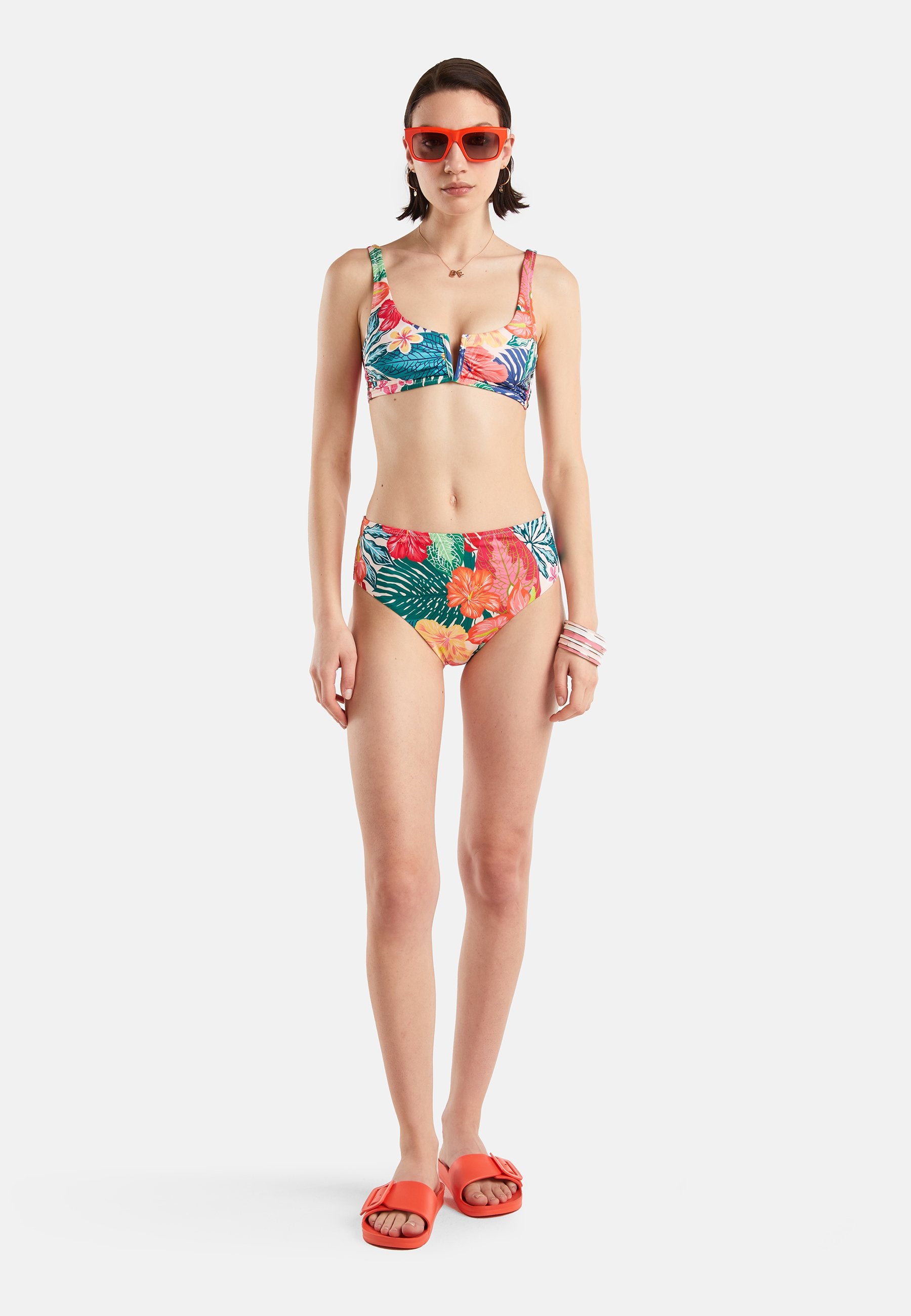 United Colors of Benetton HIGH-WAISTED FLORAL