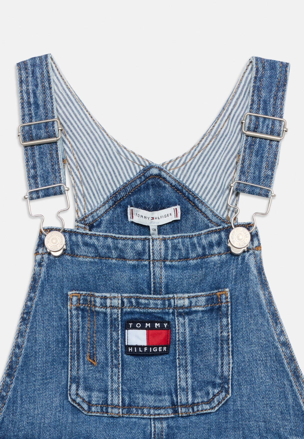 HERITAGE FLAG LOGO RELAXED DENIM DUNGAREES Media 3