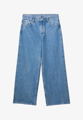 Calvin Klein Jeans LOW RISE - Wide Leg - coastal blue