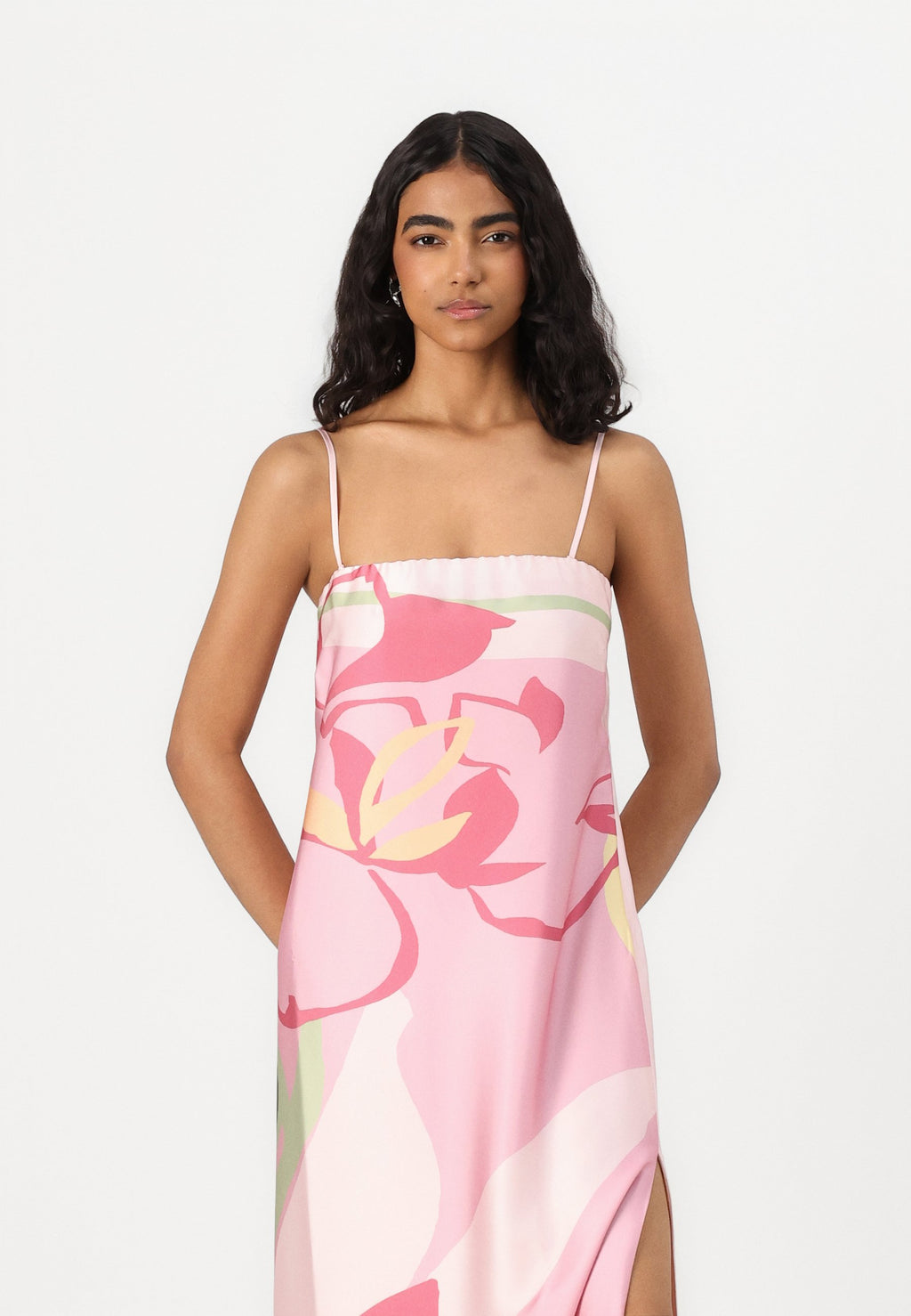 Abercrombie & Fitch STRAPLESS SLIP MAXI