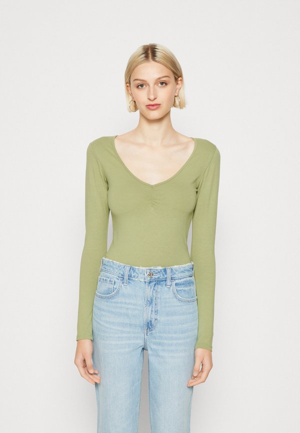 Cotton On LOLA ROUCHED FRONT LONG SLEEVE TOP