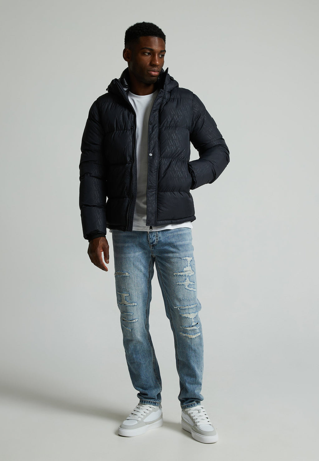 Alessandro Zavetti DELLUCCI 2-IN-1 AOP PUFFER JACKET