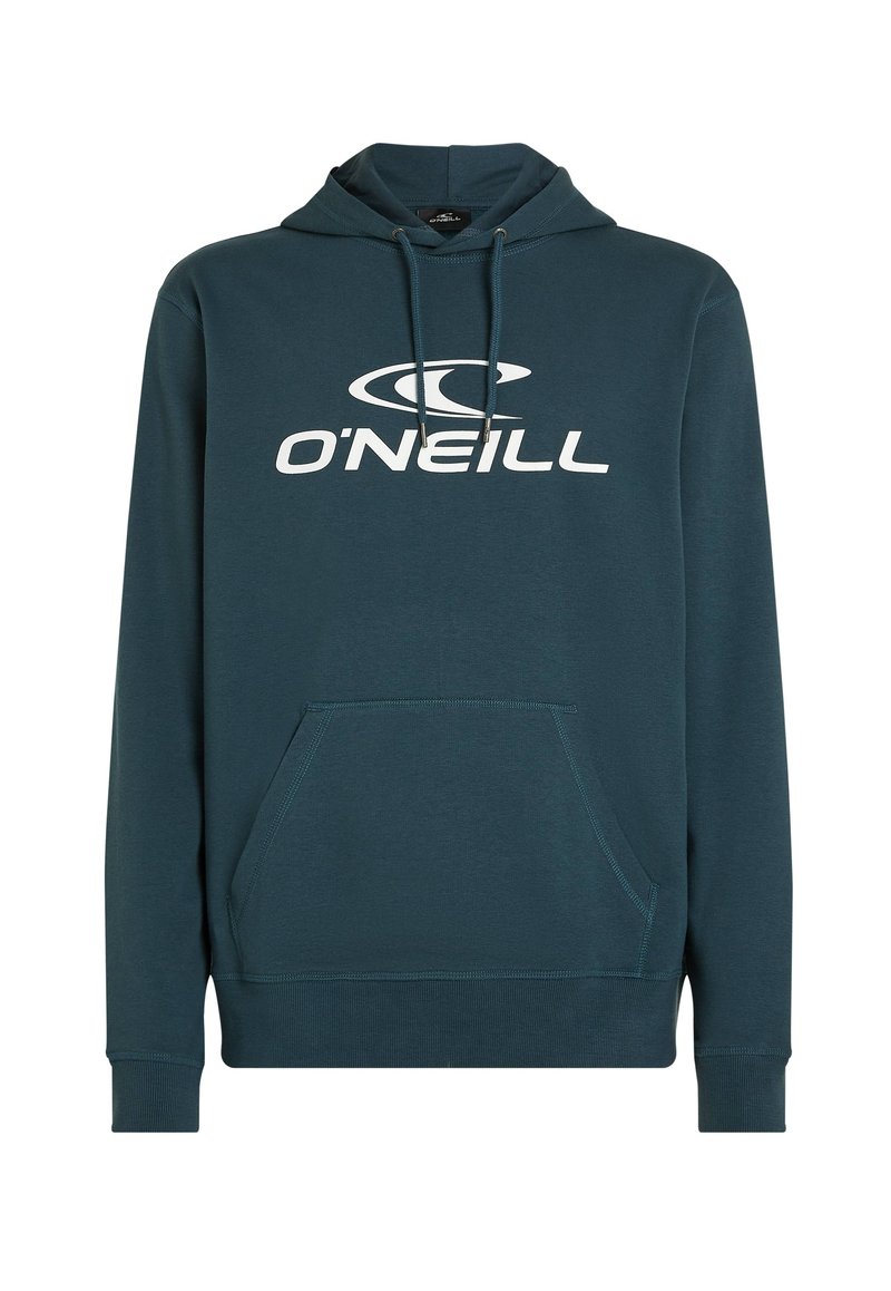 Kapuzensweatshirt in Teal mit einer Kängurutasche. Mit weißem "O'Neill"-Logo und Zugbändern. Weicher, strukturierter Stoff mit gerippten Bündchen.