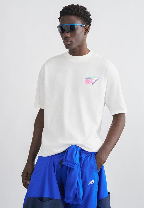 New Balance NEON HEAT MAP  - Print T-shirt - white