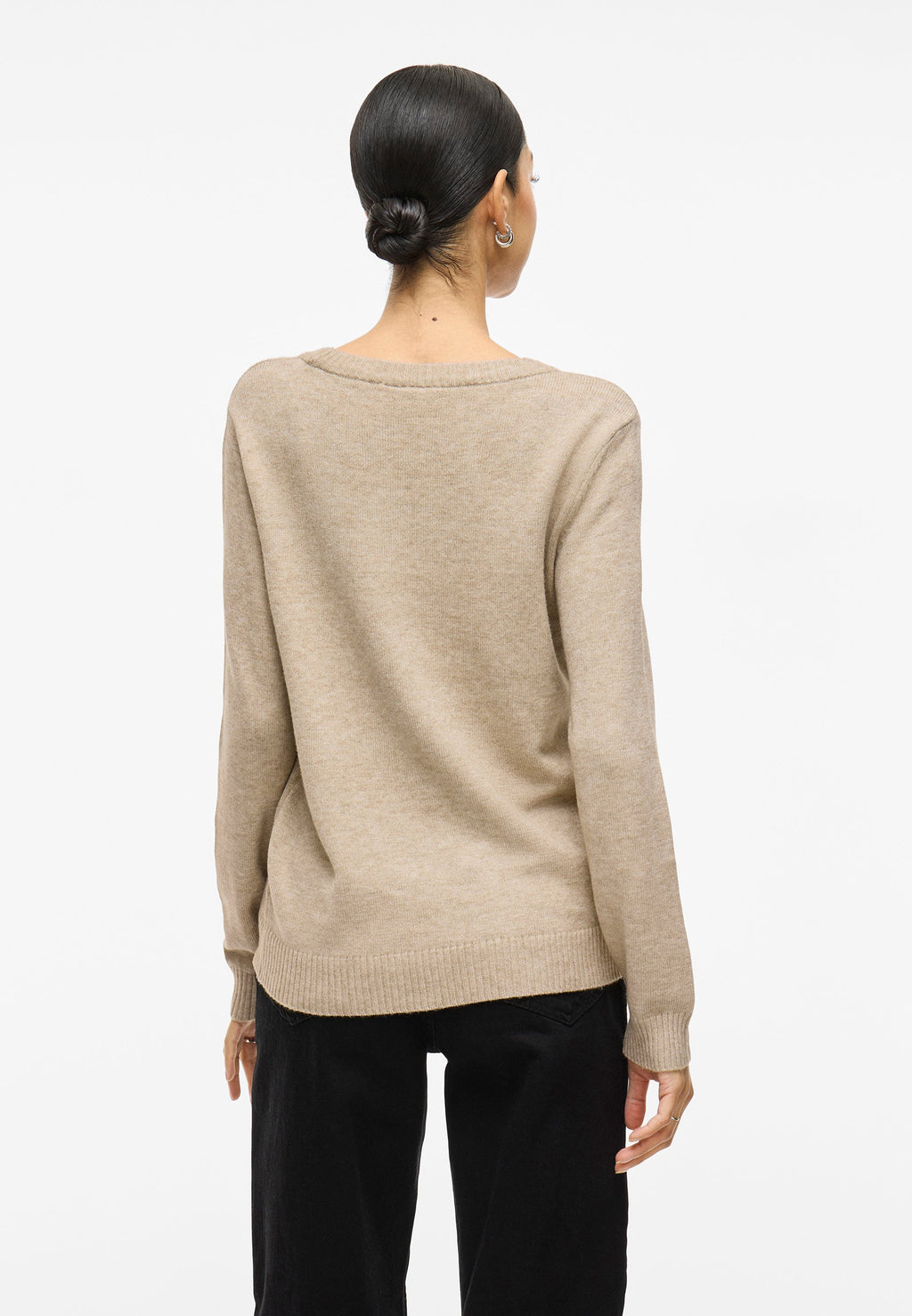 VILA VIRIL O-NECK L/S KNIT TOP - NOOS