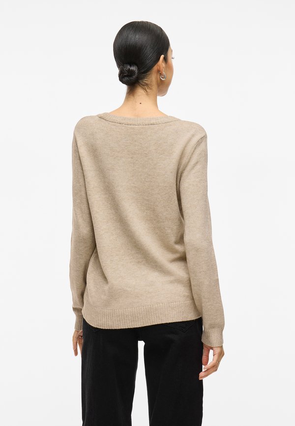 VILA VIRIL O-NECK L/S KNIT TOP - NOOS