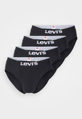 Levi's® MEN SOLID BASIC BRIEF 4 PACK - Briefs - black