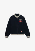 Superdry & Co SUPERDRY COUNTRY CLUB JERSEY BOMBER JACKET.. - Zip-up sweatshirt - eclipse navy
