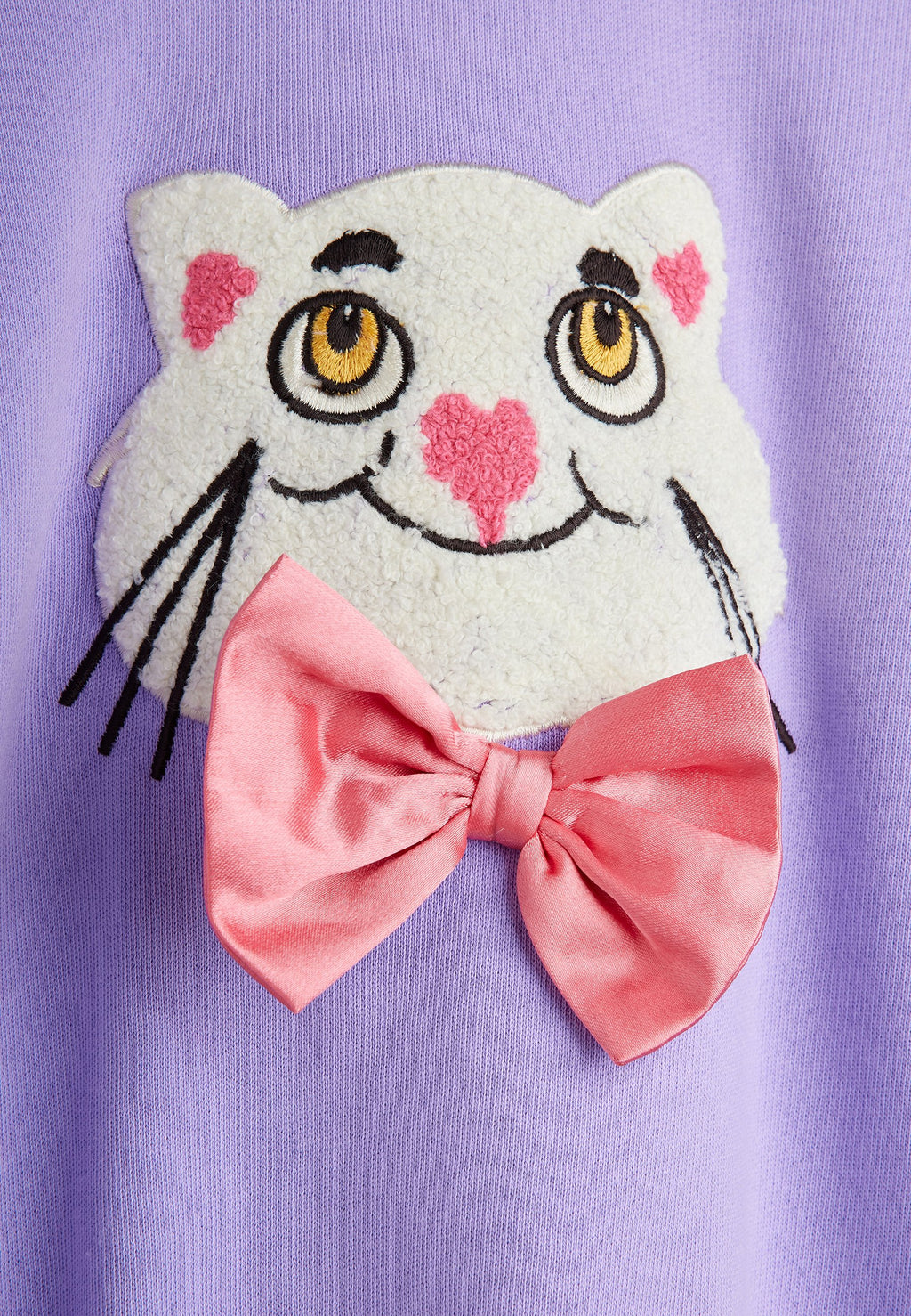 Mini Rodini CAT WITH BOWTIE CHENILLE UNISEX
