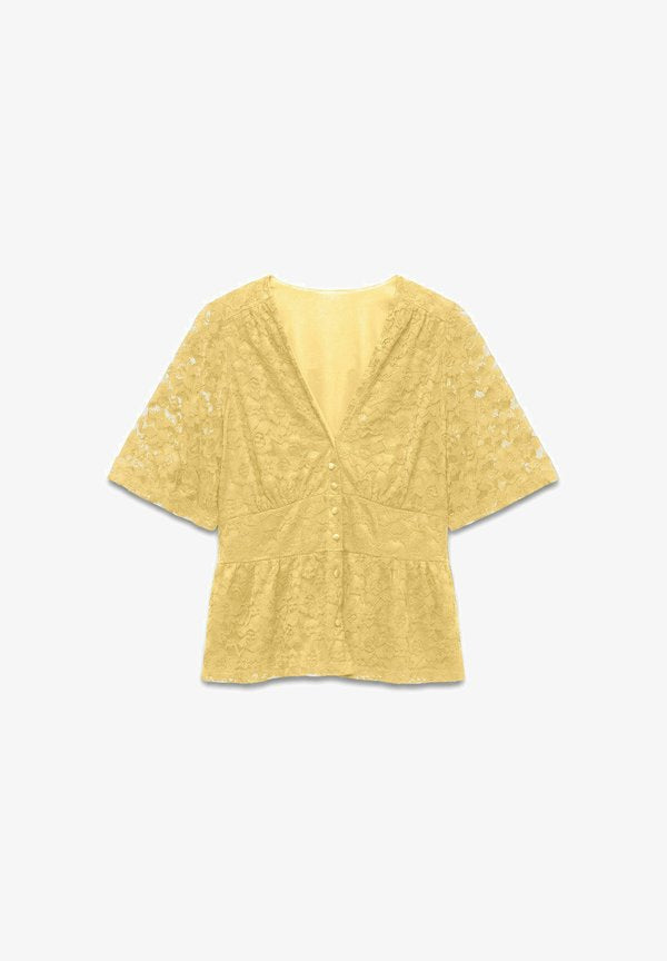 Vero Moda TOP VMDEA TOP - Top - pale banana