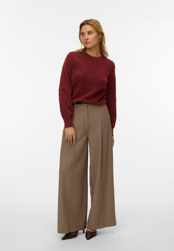 Vero Moda Knitted VMFRANCESCA Knitted - Jumper - syrah