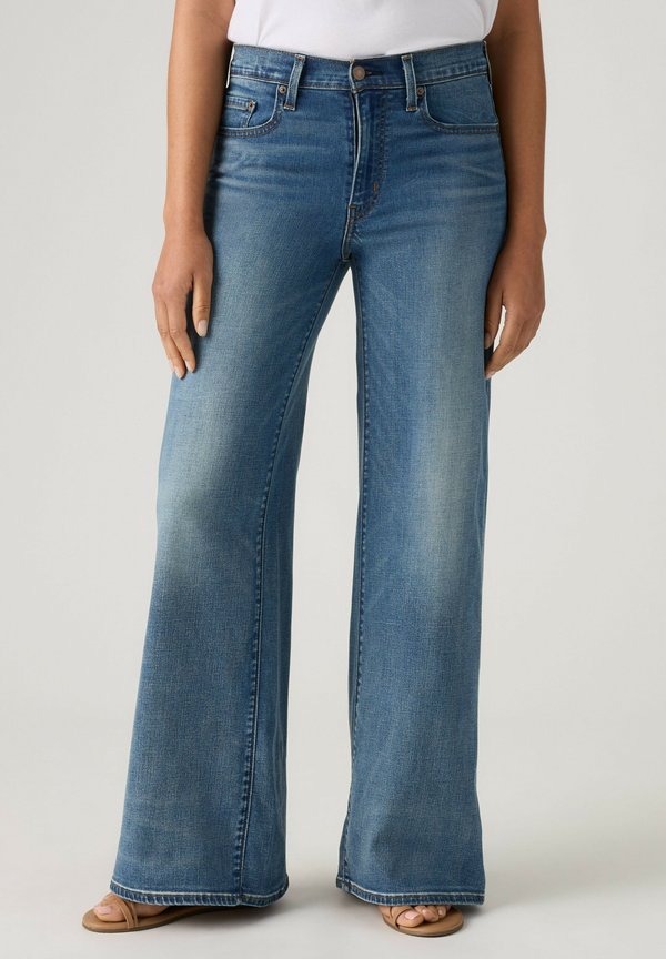 Levi's® 728 HR WIDE LEG HEADWINDS AHEAD. - Wide Leg - headwinds ahead - med indigo - worn in