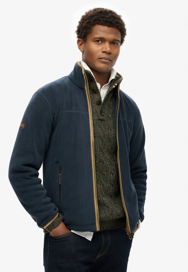 Superdry & Co ESTATE FULL ZIP - Fleece jacket - eclipse navy
