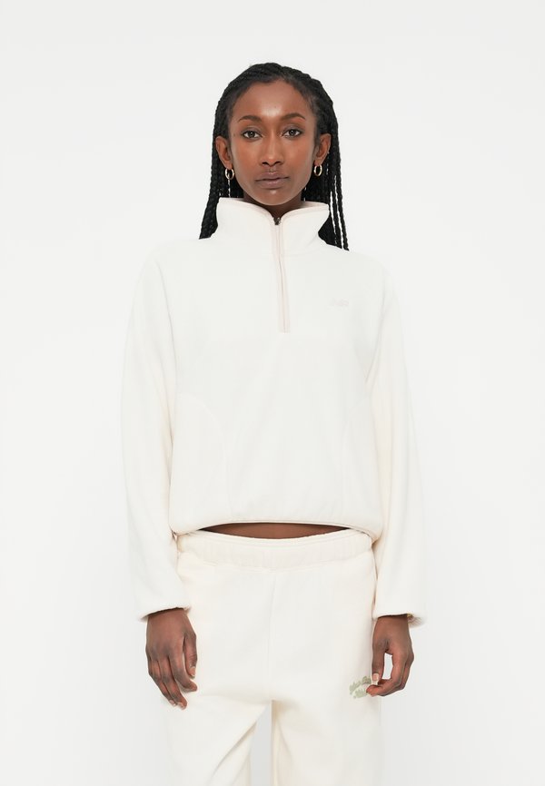 New Balance HALF ZIP - Fleece jumper - white