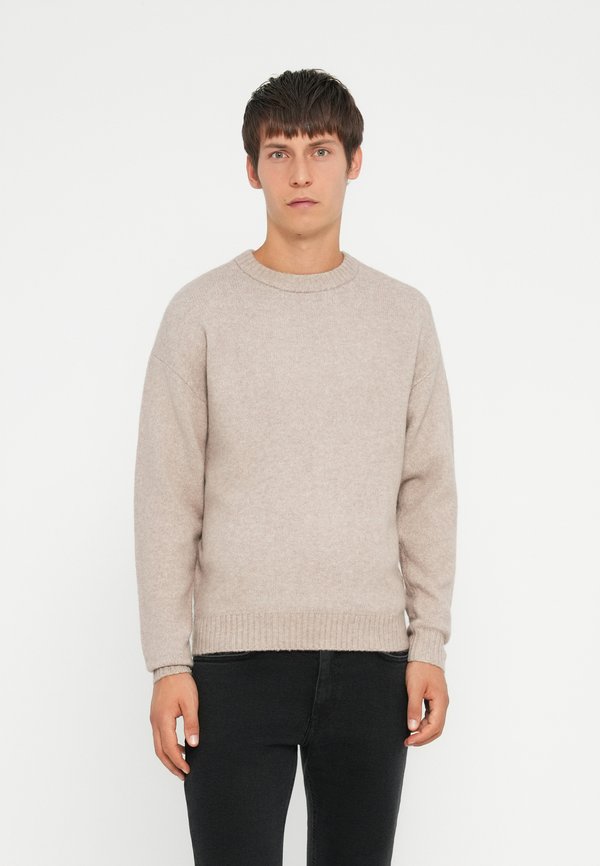 Jack & Jones JJESOHO OLLIE CREW NECK - Jumper - beige