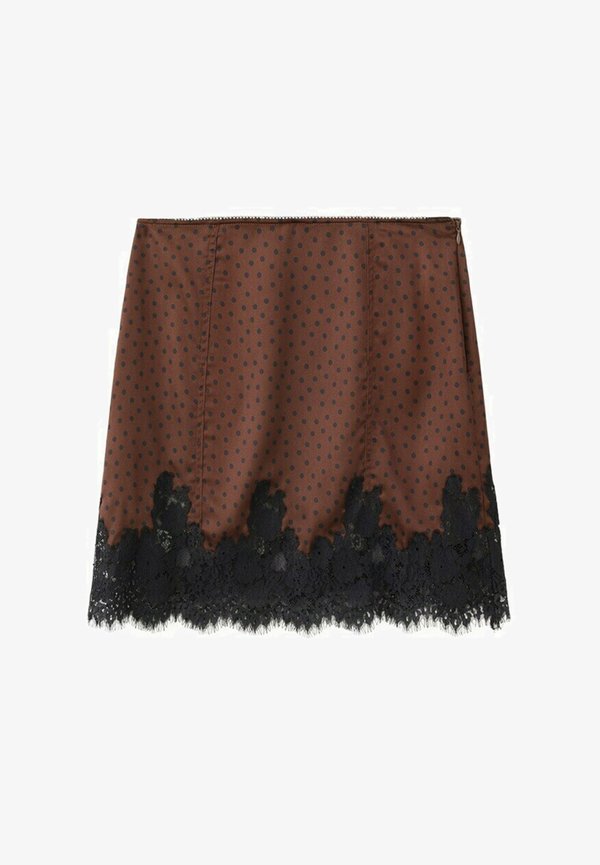 Mango A-line skirt - brown