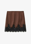 Mango A-line skirt - brown