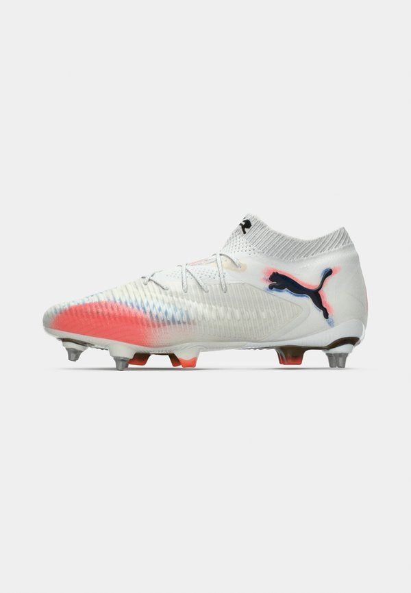 Puma FUTURE 8 ULTIMATE MXSG - Soft-ground football boots - white/black/glowing red