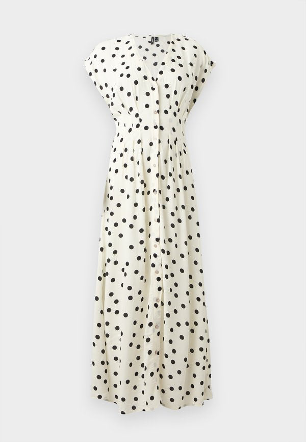 Vero Moda VMELISA - Maxi dress - snow white/black