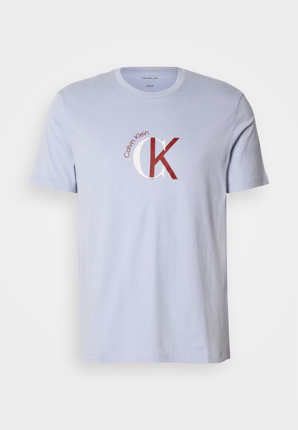 Calvin Klein Jeans GRAPHIC - Print T-shirt - casual blue