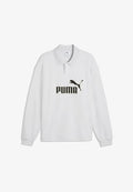 Puma ESSENTIALS ELEVATED NO. 1 RELAXED POLO - Long sleeved top - white glow heather