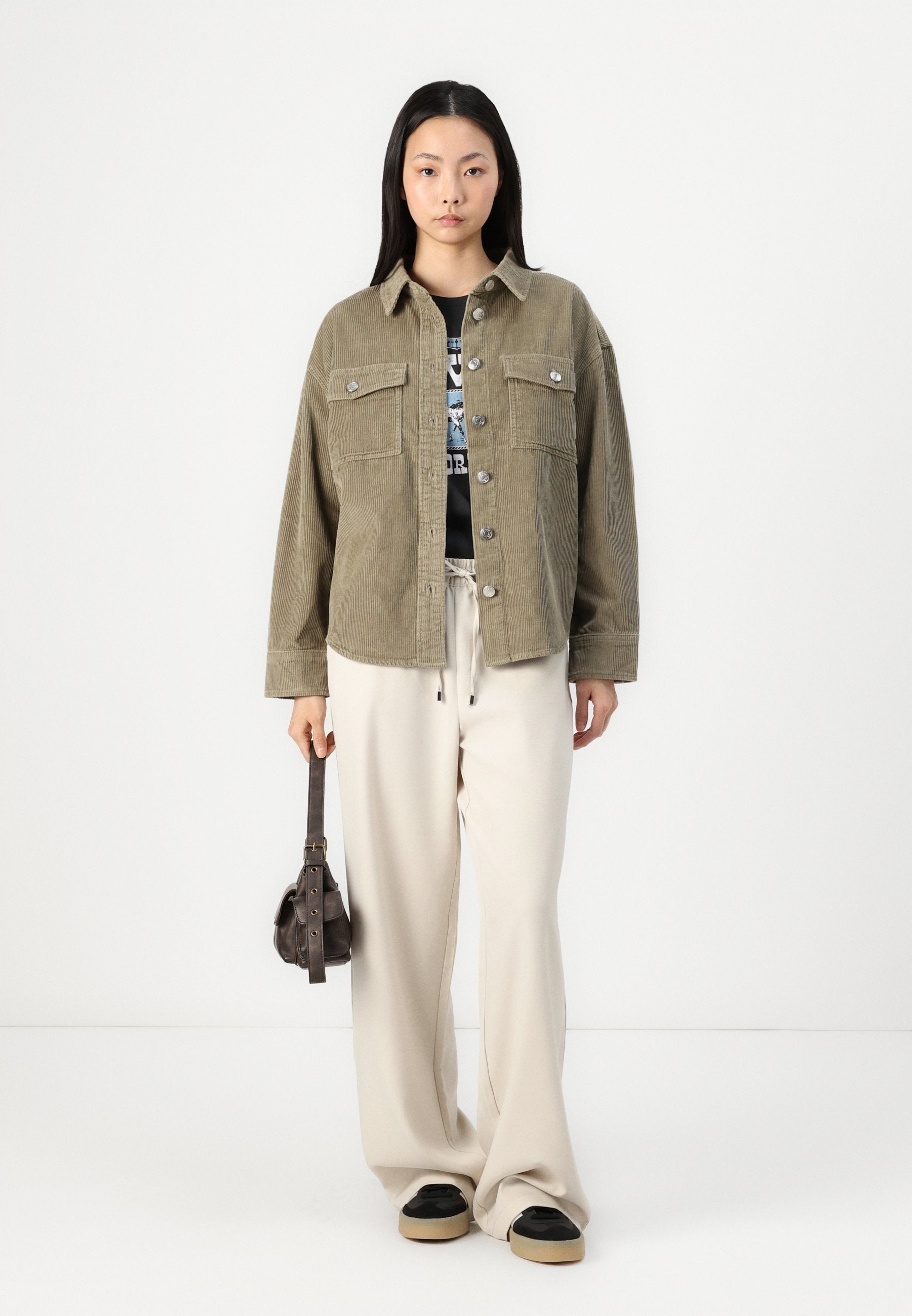 ONLY ONLGINNY WIDE PULL UP PANT