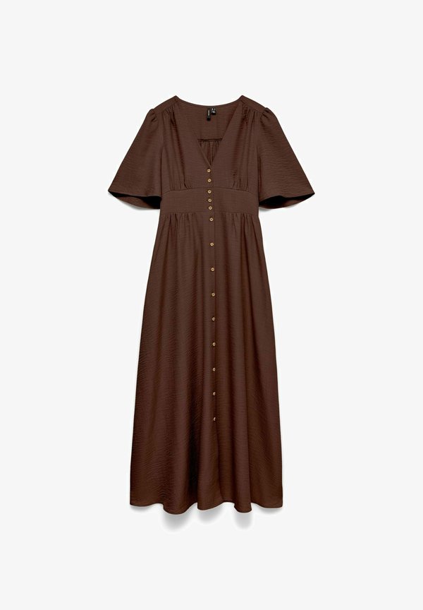 Vero Moda VMMELANEY Long - Maxi dress - chocolate torte
