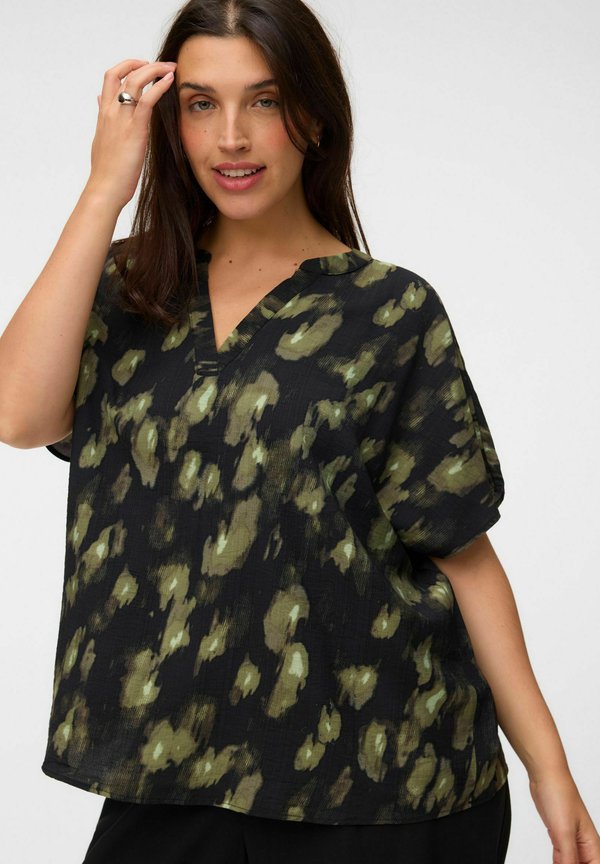 Vero Moda Curve TOP VMCLANINI TOP - Blouse - black