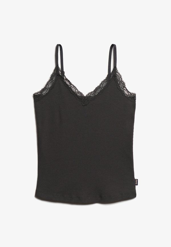 Superdry & Co ESSENTIAL - Top - bison black