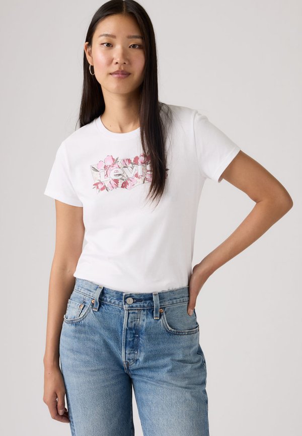 Levi's® THE PERFECT TEE - Print T-shirt - bright white