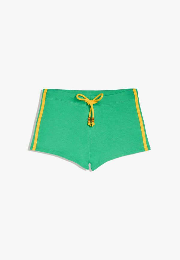 Bershka SHORTS - Shorts - evergreen