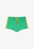 Bershka SHORTS - Shorts - evergreen