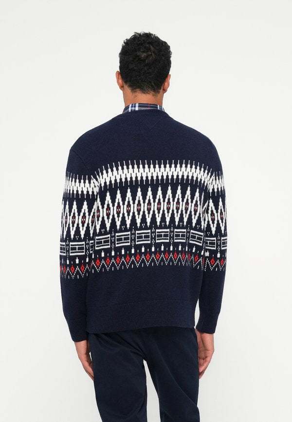 Tommy Hilfiger PLACED FAIRISLE BLEND CREW UNISEX