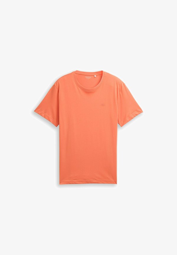 TOM TAILOR MIT LOGO-STICKEREI - Basic T-shirt - wild coral