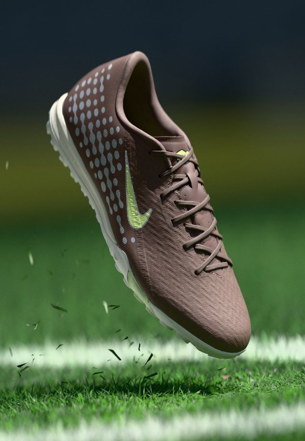 Nike Performance ZOOM VAPOR 16 ACADEMY TF - Turf football boots - plum eclipse/metallic silver-coloured