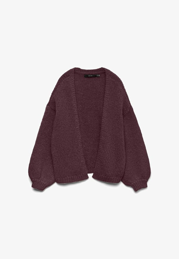 Vero Moda VMMAYBE OPEN CARDIGAN - Cardigan - winetasting