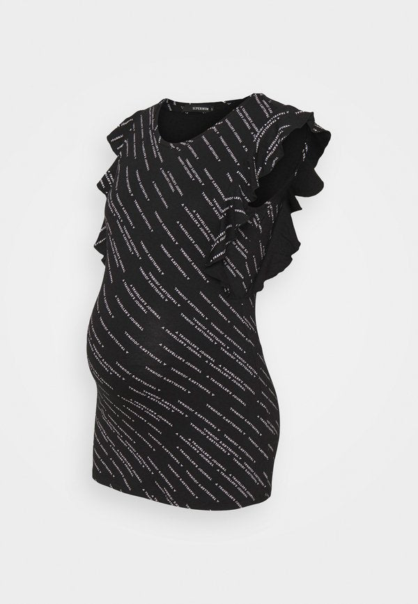 Supermom TEE RUFFLE TEXT