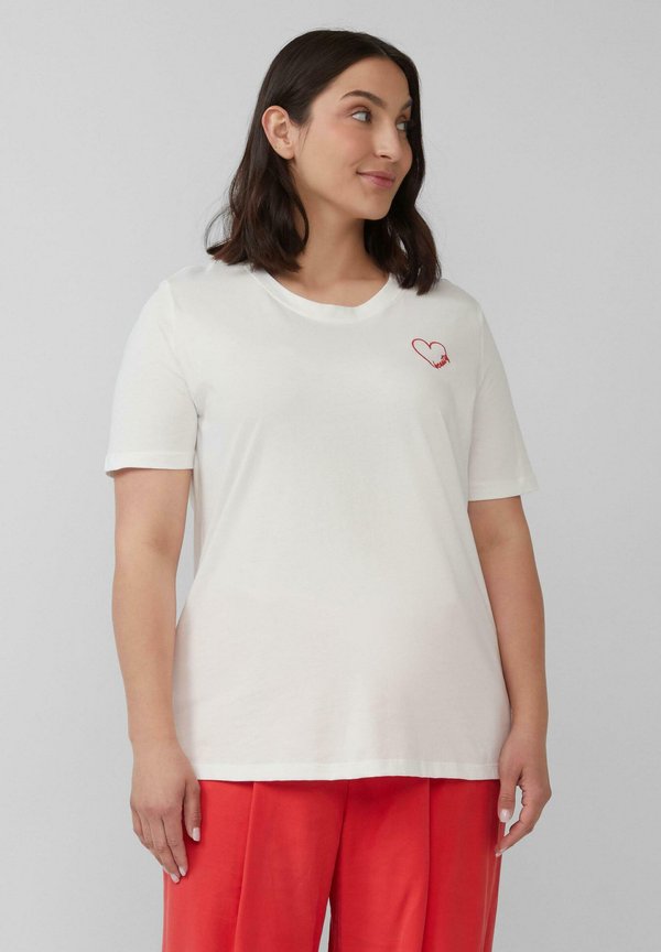 s.Oliver Print T-shirt - creme